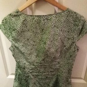 LOFT green blouse women's 8
